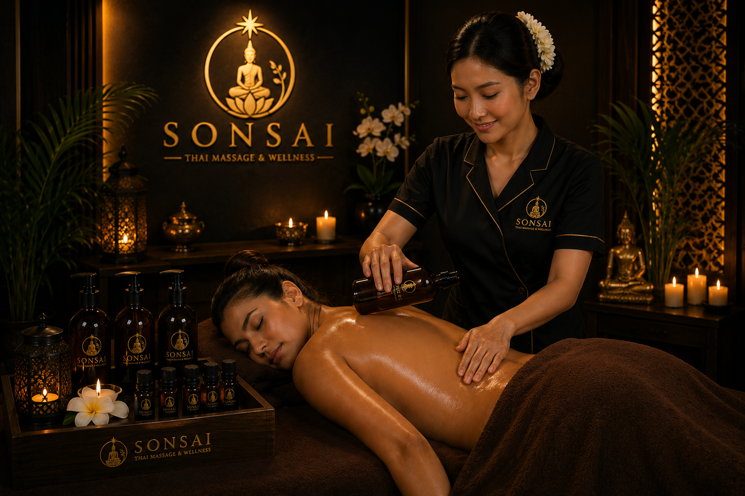Aroma Oil Therapeutic Massage